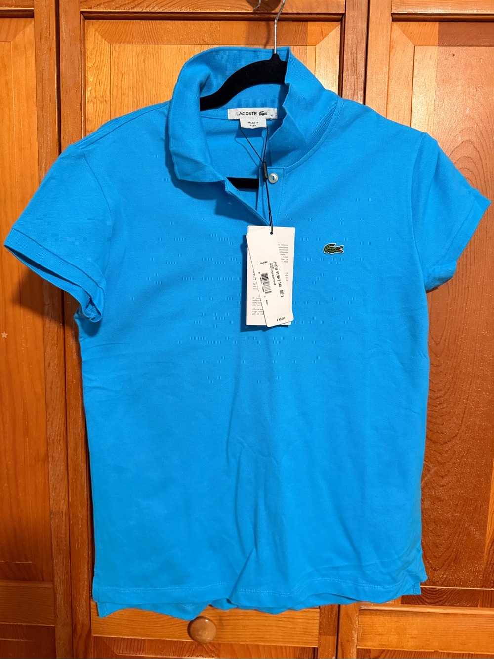 Lacoste Women's Blue Short Sleeve Polo (bundle/set of 2)